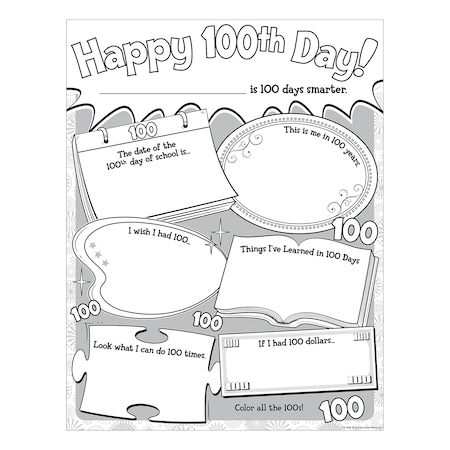 Teacher Created Resources Happy 100th Day Poster Pack, PK32 TCR5640